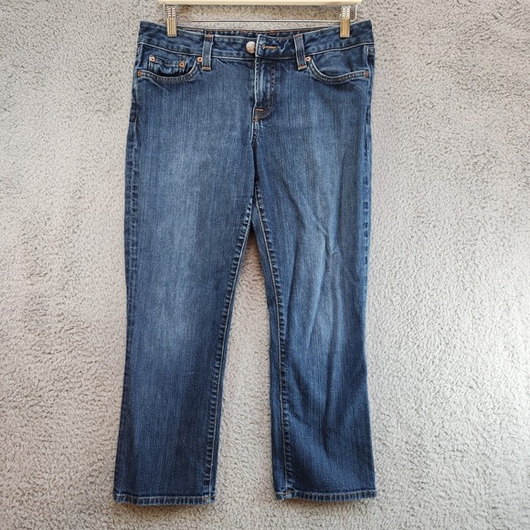 Lucky Brand Denim - Lucky Brand Jeans Women's 12 Blue Denim Cotton Stretch Straight‎ Leg Made in USA